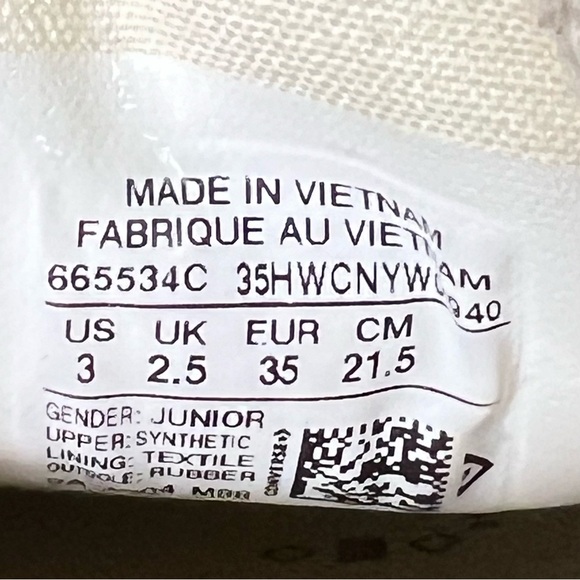 (READ) Converse Youth Girls Rainbow Metallic Shimmery Glitter Size 3 - Picture 5 of 5